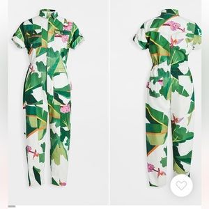 Farm Rio - White Tropicalistic Jumpsuit